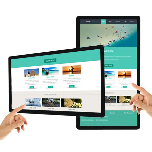 32 inch smart lcd wall mount digital signage 1920*1080p for advertising with USB WIFI touch screen