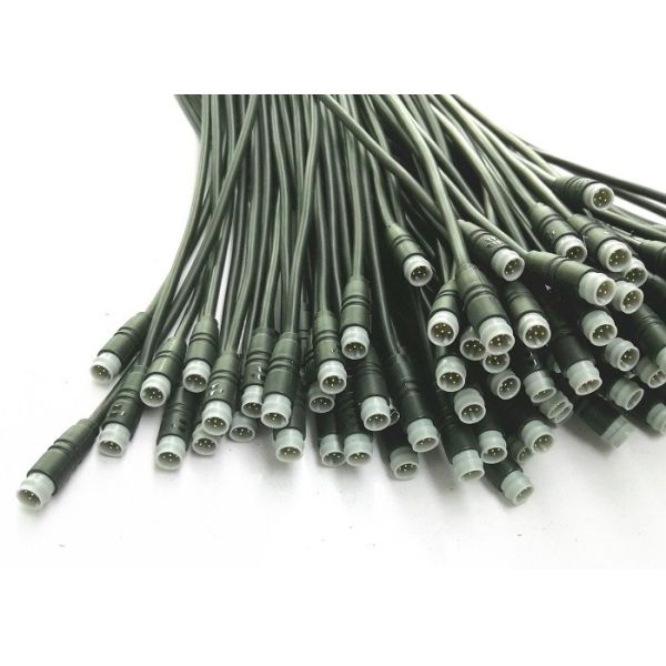 Waterproof Circular Power Connector Cable Assembly Custom Molded Cable Assemblies 22AWG