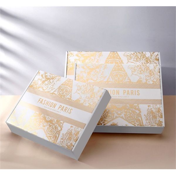 Custom Pink Clothes Jewelry Cosmetic Makeup Food Electronic Folding Corrugated Carton Mailer Box