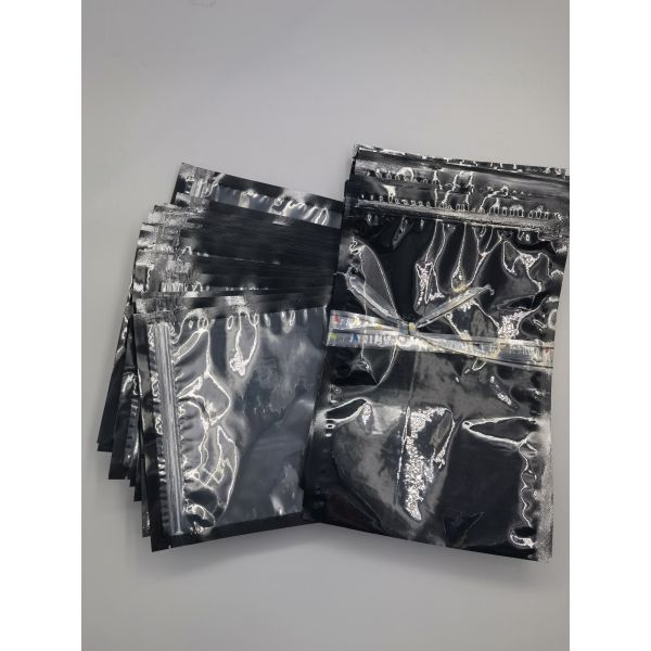 3 Side Airtight Printed Vacuum Packaging Bag Featuring Slide Zip