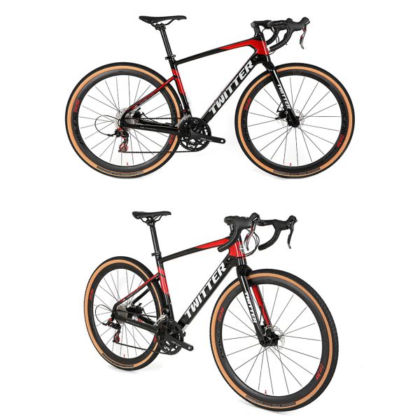 Carbon Frame Gravel Bike 700C*40C 11 Speed APEX Hydraulic Disc Brake for Road Racing