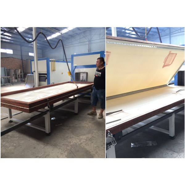 Customized Voltage Semi Automatic Wood Grain Machine For Aluminum Doors