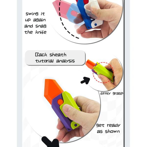 Radish Toy Knife The Best Decompression Toy for Children and Adults Plastic Material