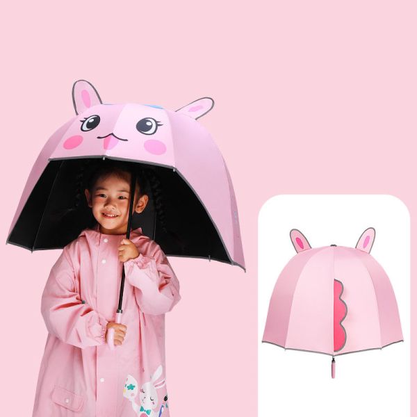 67cm Diameter Cartoon Helmet Umbrella Manual Open Cute Design for Girls UV and Windproof