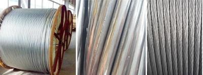 Standard Type Overhead Line Conductor Aluminium Clad Steel 10 - 18 Isokeraunic Level
