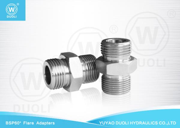 60 Degree Cone Seat SAE Hydraulic BSP Flare Fittings Coupling O Ring seal