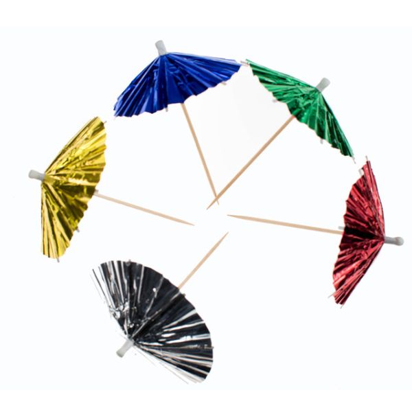 Customized Support Umbrella Toothpicks for Cocktail Party US Currency Decoration