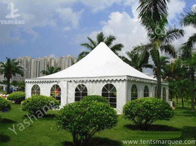 Recreation White PVC Fabric Cover High Peak Tents for Fun on Grassland