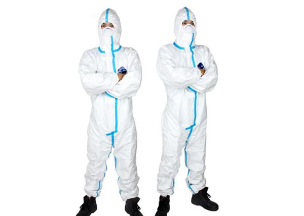 Disposable Medical Non-Woven Siamese Isolation Clothing PE Film Breathable Protective Film Isolation Clothing