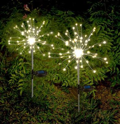 2 Modes Warm White 6W Decorative Solar Garden Lights Firework