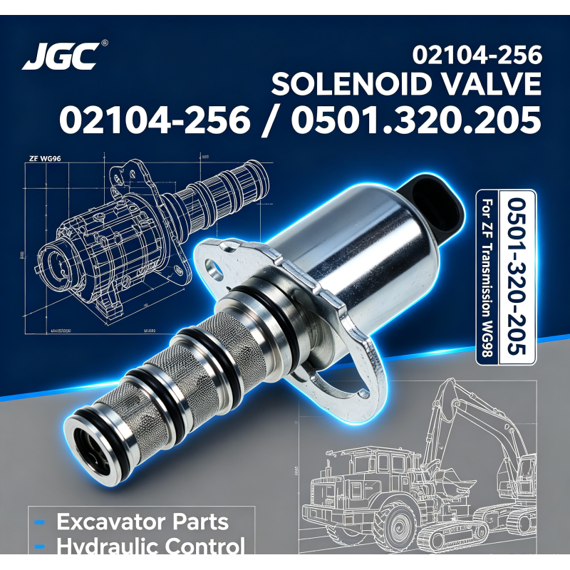 02104-256 0501-320-205   Excavator Parts Solenoid Valve for Zf Transmission Wg98