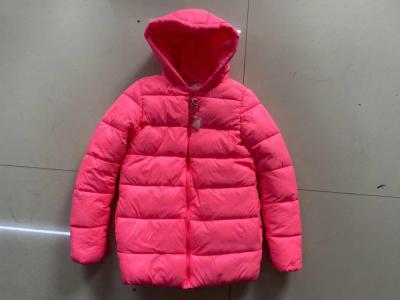 Pink Girl's Padded Coats Children's Winter Clothes 100% Polyester