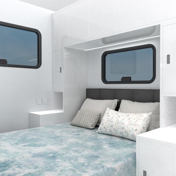 0.735m Tube Dia 1 Bedroom Floating Boat House For Advanced Buyers