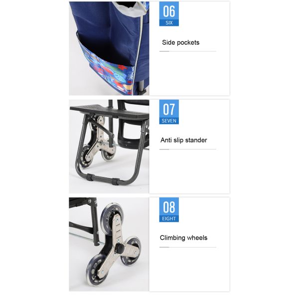 80-100 литров Торговый багажник с колесами складная тележка