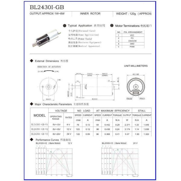24mm Planetary Micro DC Gear Motor , Conveyor Brushless 200 Rpm Gear Motor