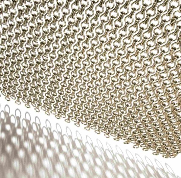 Anodized Decorative Chain Curtains , Aluminium Door Fly Screen Chain