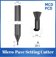 Micro coupeuse de pavé PCD MCD outils diamantés positionnement précis