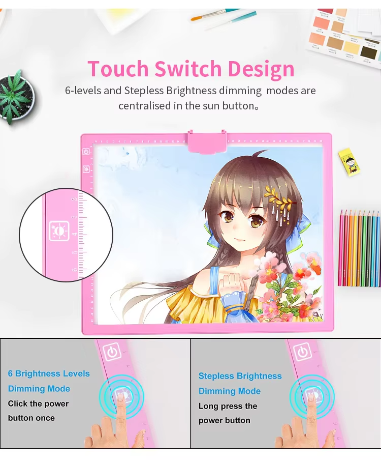 OEM ODM package USB Portable LED Tracing Light Drawing Pad Unisex Plastic Light Box Suitable Kids Age Range 5 to 7 years