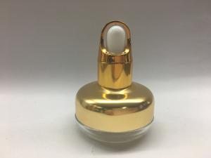 金の肩つばのバスケットが付いている20ml精油のガラス ビン