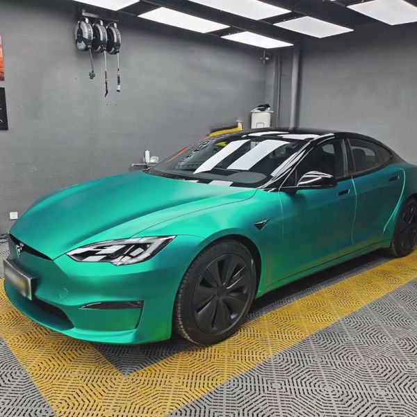 Matte Chrome Metal Emerald Green Best Auto Paint Protectiong TPU Car Body Wraps Near Me