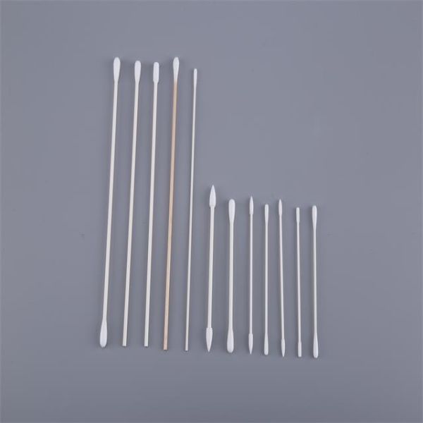 Пробирки хлопка ручки домочадца деревянные, 100 ПК/пробирки хлопка сумки косметических