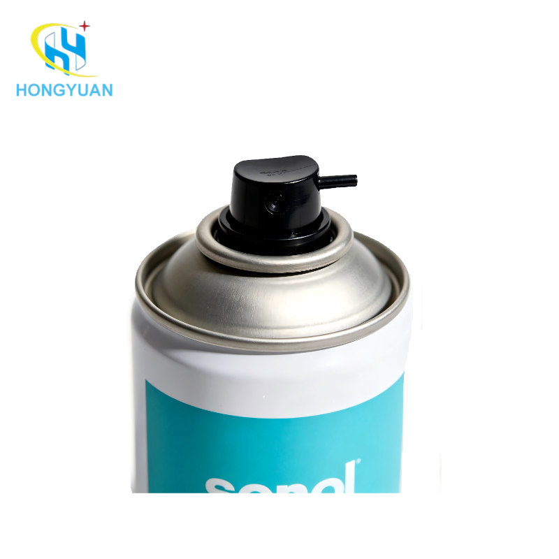 Empty Tinplate Aerosol Spray Paint Can 400ml 500ml Cylindrical Body 1-Inch Valve CMYK Printed Tin Container