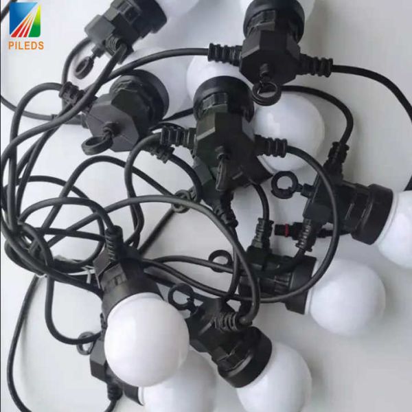 Commercial LED Point Light , Warm White festoon string lights outdoor 24V 10m 20m