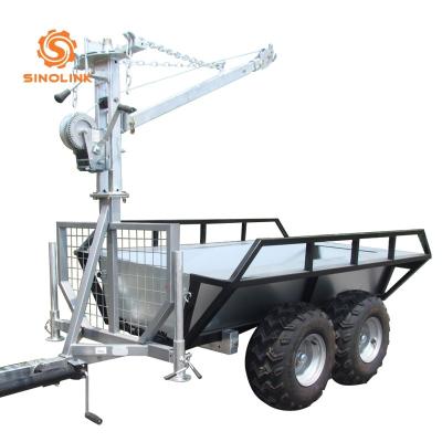Passenger Quad Atv Trailer Off Road Tyres Garden Household Outdoor Four Wheeler