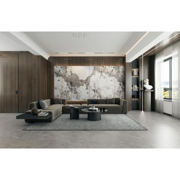 900x1800mm Polished Glazed Porcelain Tile 9mm Thick Indoor Floor Wall
