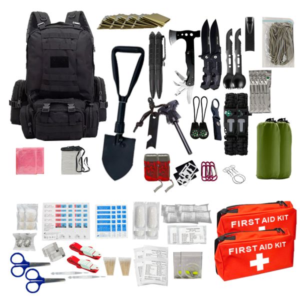 Hiking Camping Emergency Kit Essentials Waterproof  Personal Emergency Kit ISO13485