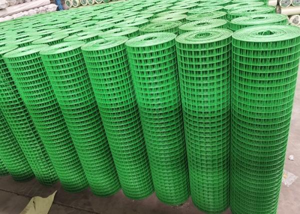 Dia 1.71mm 1.22m Green Pvc Coated Steel Welded Wire Rolled Garden Fencing