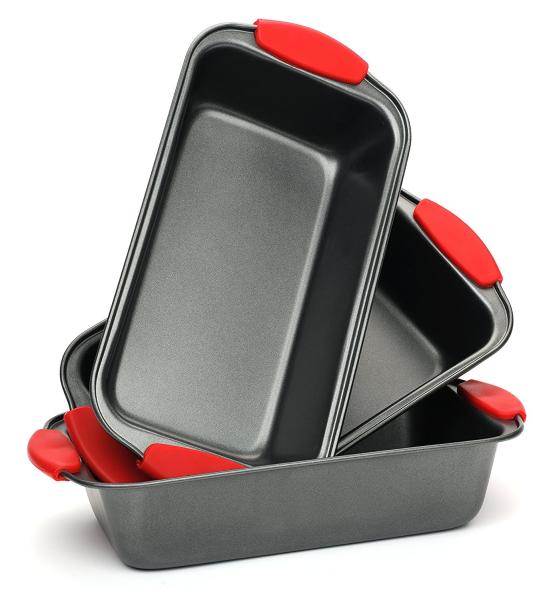 3 Piece NonStick Bread Pan Set Loaf Pans For Bread Baking Pans Bakeware Set