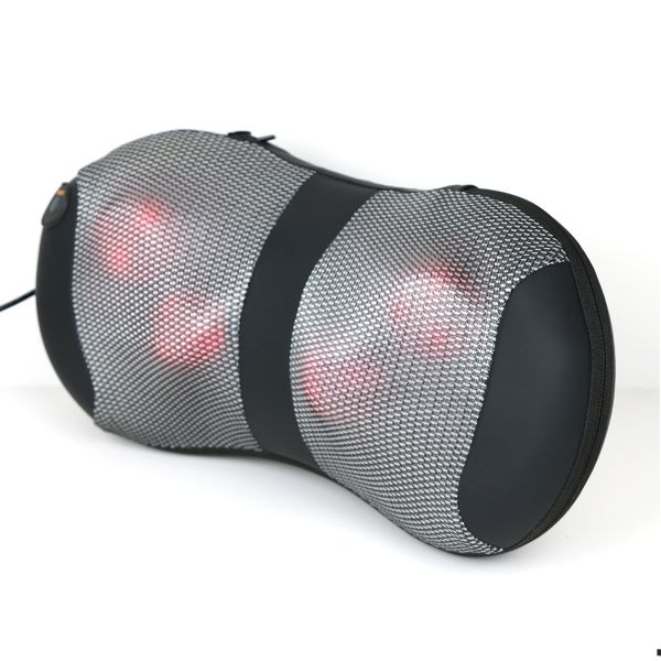 Rechargeable Massage Pillow with Heatable Neck Shiatsu Massage and Infrared Physiotherapy
