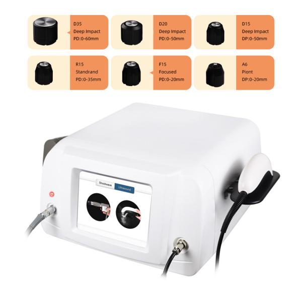 O equipamento da terapia da onda de choque reduz marcas de estiramento causa dor à terapia