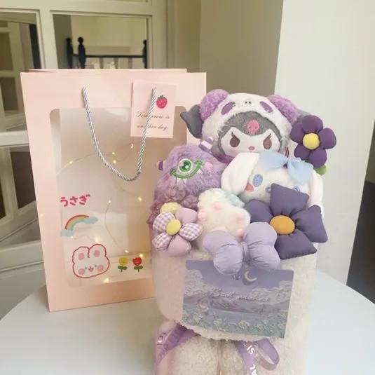 20x35cm Multiple Color Kuromi Doll Bouquet Perfect Gift for Your Girlfriend on Children's Day