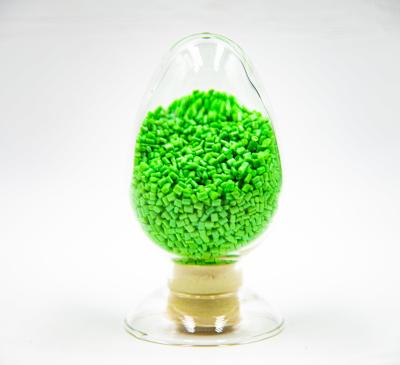 Bottle Making Recycled PET Resin Green GRS Certified RPET Chips For Fiber