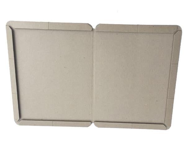 Fabrique vente à chaud papier en mousse d'éponge en carton en couverture rigide boîte de rangement de livre carton gris