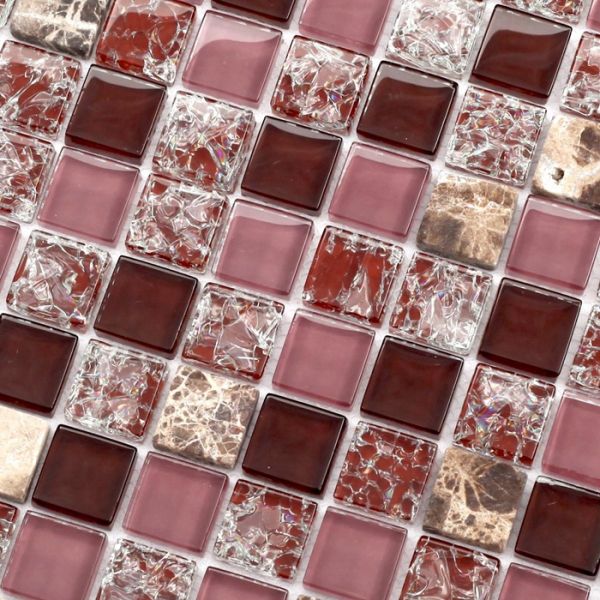 Wall Decoration Kitchen Backsplash Mosaic Tiles Square Stone Marble Stickers