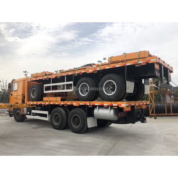 Top Design CIMC HUAJUN Stake Cargo Trailer with Double Box Fence Semi Trailer