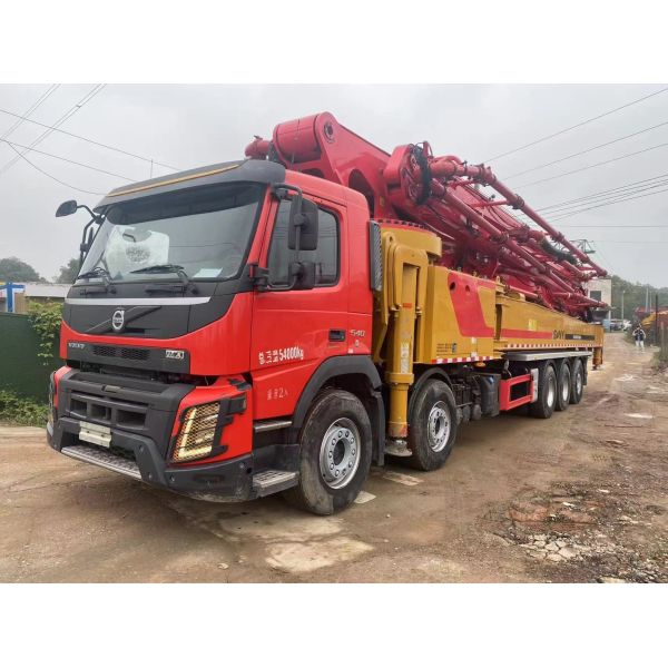 2021 Model Used Concrete Boom Pump 68m VOLVO Chassis Sany 1100 Working Hours