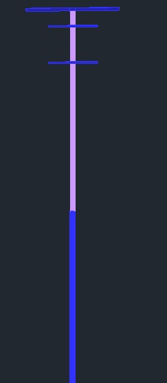 поляк 12м гальванизированный Африкой стальной, стальные общего назначения поляки с 3 уровнями оружий