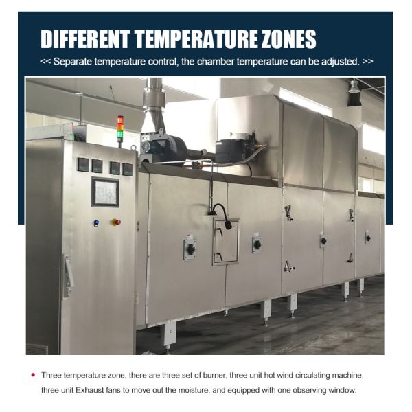 Temperature Adjustable Electric Biscuit Convectional Industrial Cookie Tunnel Oven