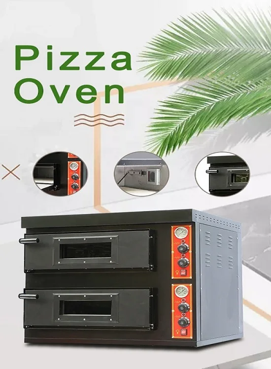 2 Deck Bakery Electric Pizza Deck Oven Countertop