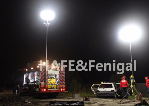 Salvamento antiofuscante exterior industrial do balão 500W do diodo emissor de luz do tripé que ilumina 240VAC