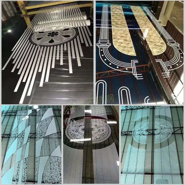 Mirror Finished 304 Etched Elevator Stainless Steel Sheet  0.2mm Thickness