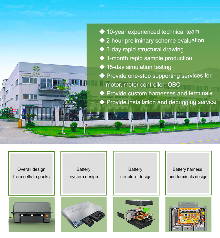 Cts Электрическое транспортное средство 144V 200Ah OEM литийная батарея для электромобиля / автобуса
