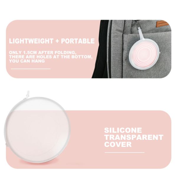 270ml Portable Collapsible Silicone Coffee Mug With Lid