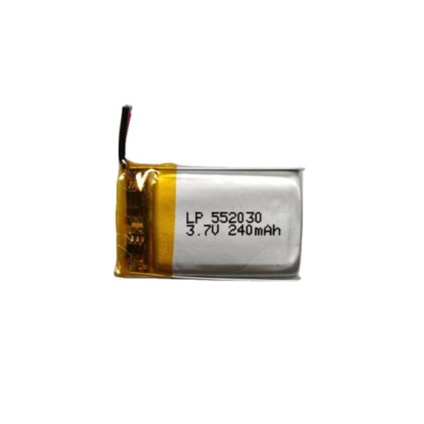 Lithium Ion Battery Lipo 552030 3.7V 240mAh 300mAh 280mAh Battery Rechargeable OEM Capacity Polymer Lithium Battery Light Weight