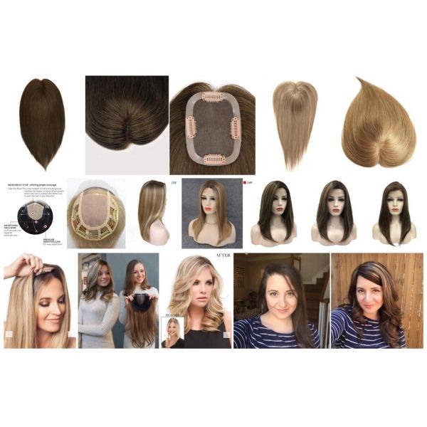 Small size mono topper 100% human hair grey color women topper for hairloss