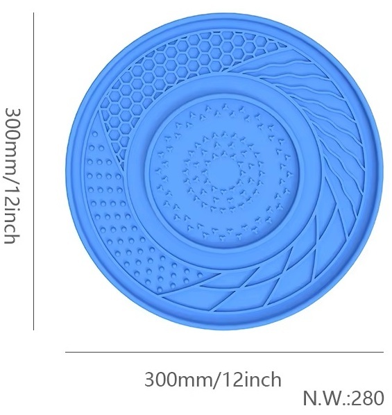 Silicone Slow Feeder Dog Bowl Anti Choking Rolling Ball Non-Slip Suction Base